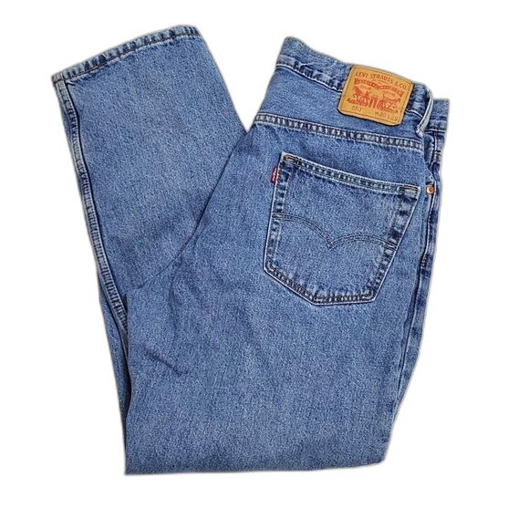 Levi's 550 Men Sz W36 L29 CW 2615 Straight Relaxed Denim Blue Jeans - Picture 1 of 11